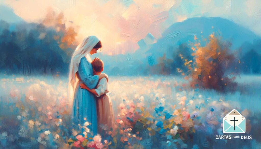 Mensagem de agradecimento a Deus e à Mãe