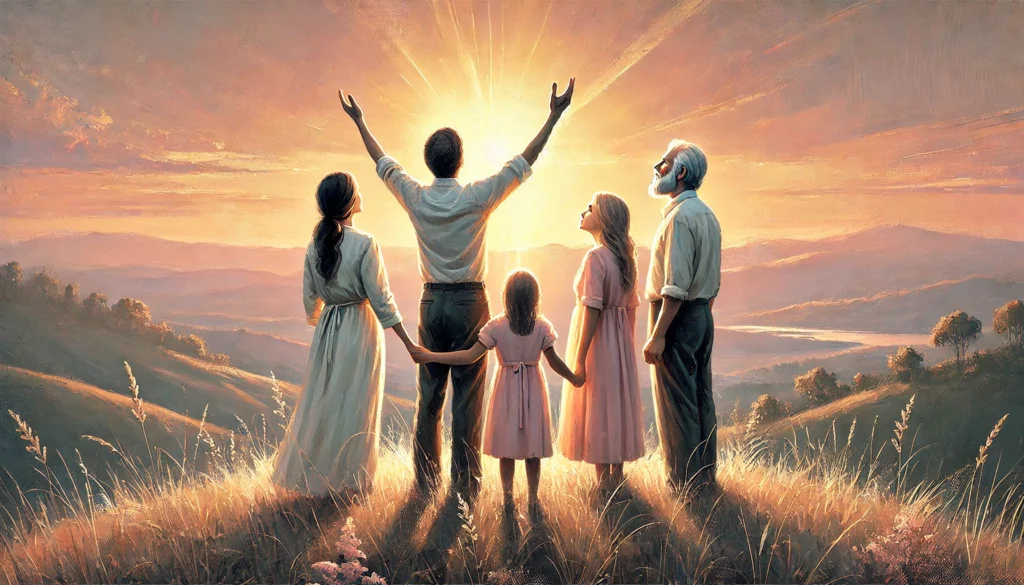 Mensagem de agradecimento a Deus pela minha família